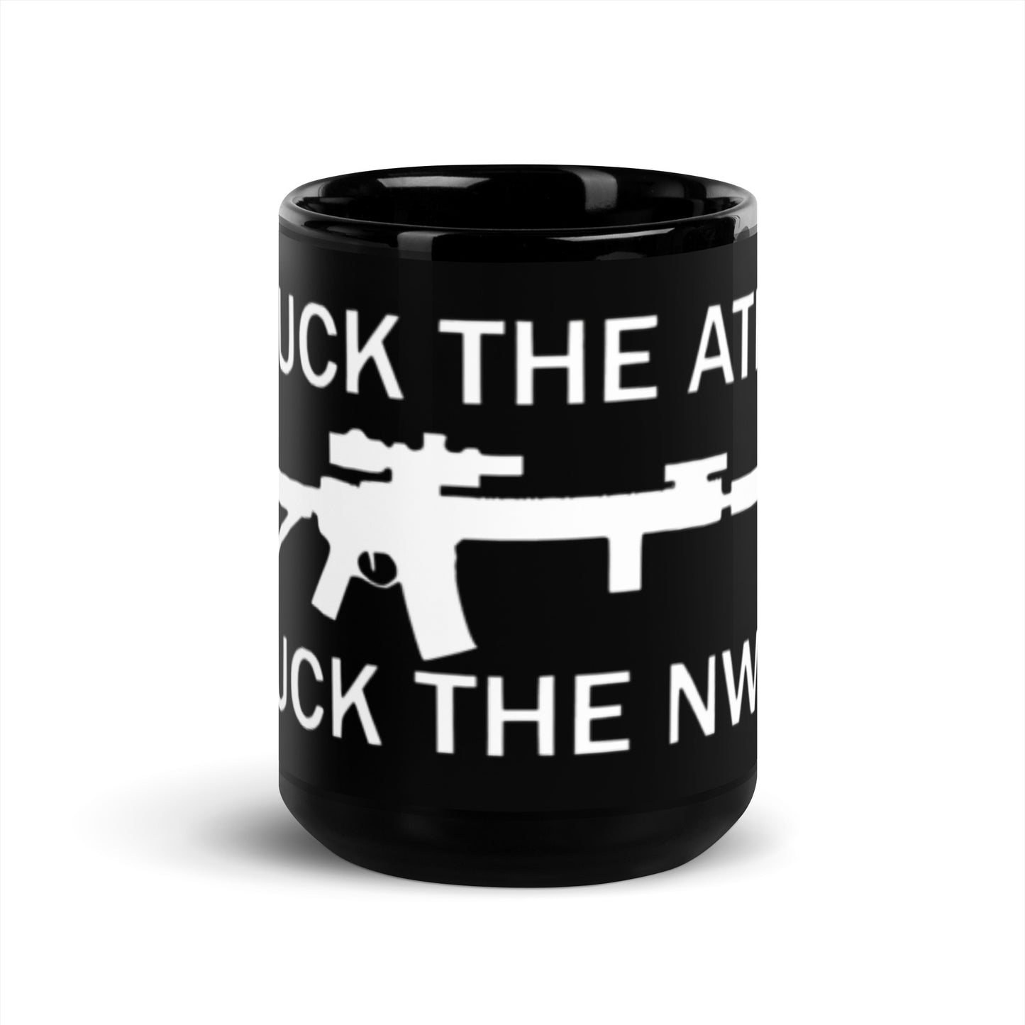 Fuck the ATF AR-15 Black Glossy Mug